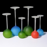 6 Carlo Moretti Stem SATINATO Glasses / Vessels, 15